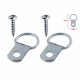 Zinc D Rings with Screws Pair